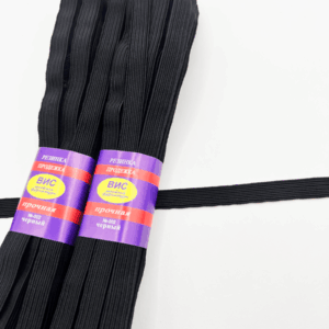 Тесьма эласт.(бельевая) (Китай)10мм (10м) черная РР42